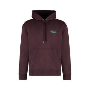 MAISON KITSUNE Embroidered Logo Hoodie Men BROWN Sweaters & Cardigans